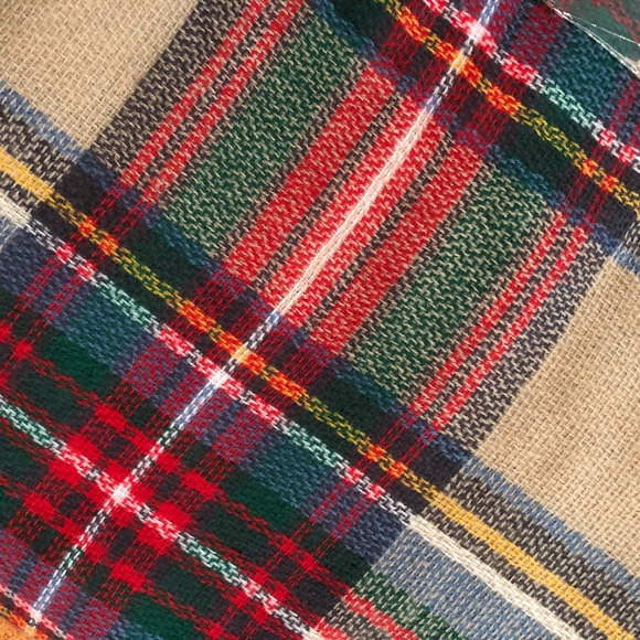 HOST PICK-LAST Beige Plaid Fall Blanket Scarf - Picture 3 of 3